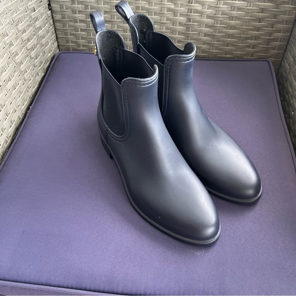 NWOT LEMON JELLY Chelsea ankle RAIN BOOT Europe size :37 navy blue - Picture 3 of 8